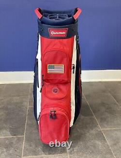 Taylor Made Cart Lite Bag 14 Red/ White / Blue