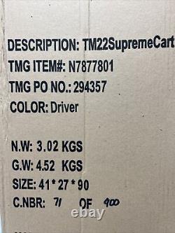 TaylorMade 2022 Supreme Golf Cart Bag Driver Color New In Box