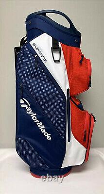TaylorMade 2022 Supreme Golf Cart Bag USA Red/White/Blue New In Box