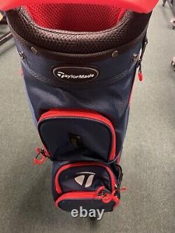 TaylorMade 2023 Pro Cart Golf Bag NEW USA EDITION. Navy/ Red