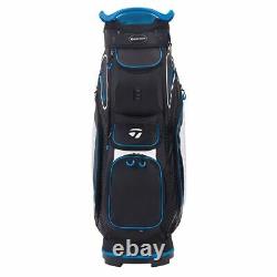 TaylorMade 8.0 14-WAY Divider Golf Cart Bag Black/White/Blue NEW! 2021