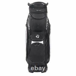 TaylorMade 8.0 14-WAY Divider Golf Cart Bag Black/White/Charcoal NEW! 2020