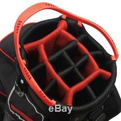 TaylorMade 8.0 14-WAY Divider Golf Cart Bag Black/White/Red NEW! 2020