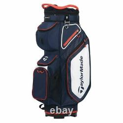 TaylorMade 8.0 14-WAY Divider Golf Cart Bag Navy/White/Red NEW! 2021