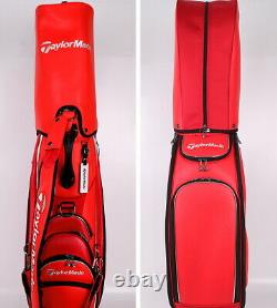 TaylorMade A-9 Japan-Premium Caddie Bag Mens Cart 9.5 6-Way 9.3 lbs EMS / Red