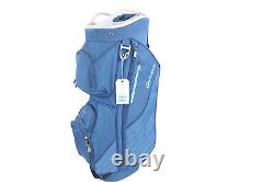 TaylorMade Blue Cart Bag 14 Dividers 7 Pockets Rain Cover