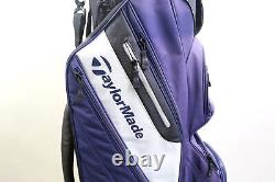 TaylorMade Blue/Gray Cart Bag 14 Dividers 9 Pockets Raincover
