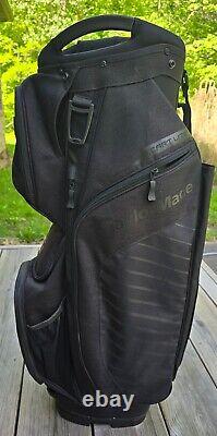 TaylorMade Cart Lite Cart Bag Black 14-Way Divide Single Strap Golf Bag