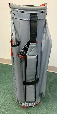 TaylorMade Cart Lite Golf Bag NEW 14 Way Top Graydark Blood Orange