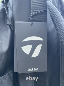 TaylorMade Golf 2023 Classic Cart Bag Black/Red Valuables Pouch Putter Well
