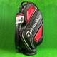 Taylormade Golf Auth-tech Cart Bag 9 X 47in 4-way Men's 2025 Model Black / Red
