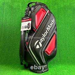 TaylorMade Golf Auth-tech Cart Bag 9 x 47in 4-way Men's 2025 Model Black / Red