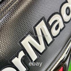 TaylorMade Golf Auth-tech Cart Bag 9 x 47in 4-way Men's 2025 Model Black / Red