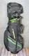 Taylormade Golf Bag 14-way Black Green Cart Large With Rain Hood Divider Strap