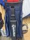 Taylormade Golf Cart Bag Blue/black/white, 14-way With Rain Cover
