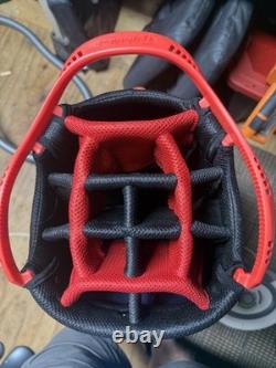 TaylorMade Golf Cart Bag Blue/Black/White, 14-Way with Rain Cover