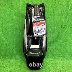 TaylorMade Golf Cart Caddy Bag TM24 Auth-Tech 9.5 x 47in 5-way Black Gun Metal