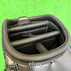 TaylorMade Golf Cart Caddy Bag TM24 Auth-Tech 9.5 x 47in 5-way Black Gun Metal