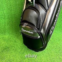 TaylorMade Golf Cart Caddy Bag TM24 Auth-Tech 9.5 x 47in 5-way Black Gun Metal