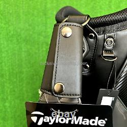 TaylorMade Golf Cart Caddy Bag TM24 Auth-Tech 9.5 x 47in 5-way Black Gun Metal