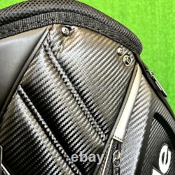 TaylorMade Golf Cart Caddy Bag TM24 Auth-Tech 9.5 x 47in 5-way Black Gun Metal