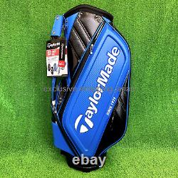 TaylorMade Golf Cart Caddy Bag TM24 Auth-Tech 9.5 x 47inch 5 way Blue / Black