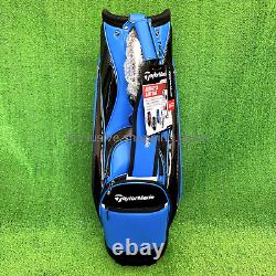 TaylorMade Golf Cart Caddy Bag TM24 Auth-Tech 9.5 x 47inch 5 way Blue / Black