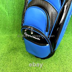 TaylorMade Golf Cart Caddy Bag TM24 Auth-Tech 9.5 x 47inch 5 way Blue / Black