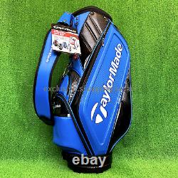 TaylorMade Golf Cart Caddy Bag TM24 Auth-Tech 9.5 x 47inch 5 way Blue / Black