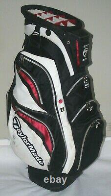 TaylorMade Juggernaut cart bag in black / red / white good condition