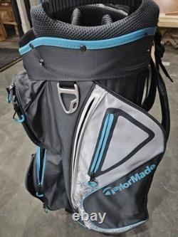 TaylorMade Kalea Cart Bag Blue/Gray 14-Way Divider Cart Bag
