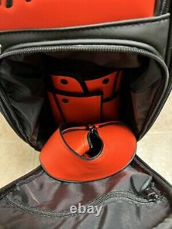 TaylorMade Midsize Tour Staff Cart Bag Black/Blood Orange