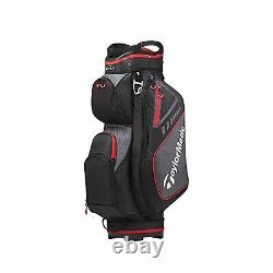 TaylorMade N6555901 Golf 2019 Select Club Cart Bag Black Red 7 Valuable Pockets