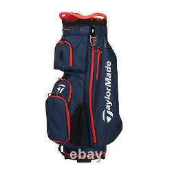 TaylorMade Pro 2023 Navy Red Cart Golf Bag