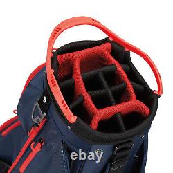 TaylorMade Pro 2023 Navy Red Cart Golf Bag