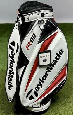 TaylorMade R9 TP Burner T2 Demo Cart Staff 8.5 Golf Bag + Rain Hood MINT! #2256