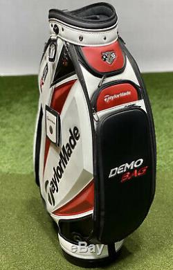 TaylorMade R9 TP Burner T2 Demo Cart Staff 8.5 Golf Bag + Rain Hood MINT! #2256