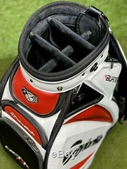 TaylorMade R9 TP Burner T2 Demo Cart Staff 8.5 Golf Bag + Rain Hood MINT! #2256