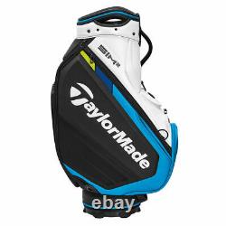 TaylorMade SIM2 Tour Golf Cart Bag 6-WAY Black/White/Blue NEW! 2021