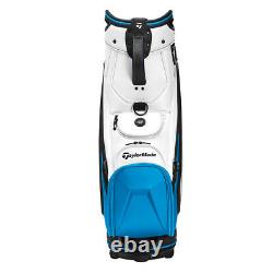 TaylorMade SIM2 Tour Golf Cart Bag 6-WAY Black/White/Blue NEW! 2021