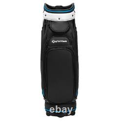 TaylorMade SIM2 Tour Golf Cart Bag 6-WAY Black/White/Blue NEW! 2021