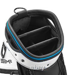 TaylorMade SIM2 Tour Golf Cart Bag 6-WAY Black/White/Blue NEW! 2021