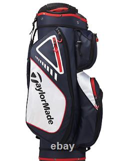 TaylorMade Select Plus Cart Bag Navy/White/Red for SALE