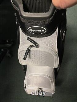 TaylorMade Select ST Cart Bag, White / Black/slate