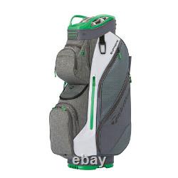 TaylorMade Supreme Cart Golf Bag N7877601 Gunmetal/White/Green New 2022