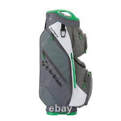 TaylorMade Supreme Cart Golf Bag N7877601 Gunmetal/White/Green New 2022