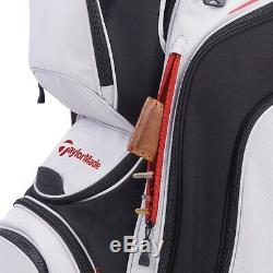 TaylorMade Supreme Cart Golf Bag Silver White/Black New 2020