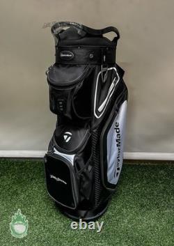 TaylorMade TM20 Cart 8.0 Bag 14-Way Carry Golf Bag Black/White Rio Secco