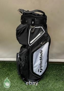 TaylorMade TM20 Cart 8.0 Bag 14-Way Carry Golf Bag Black/White Rio Secco