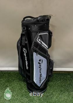 TaylorMade TM20 Cart 8.0 Bag 14-Way Carry Golf Bag Black/White Rio Secco